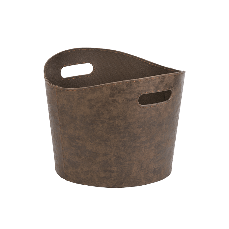 dixneuf-gamma-panier-b-ches-et-corbeille-pellets-simili-marron-patin image 3