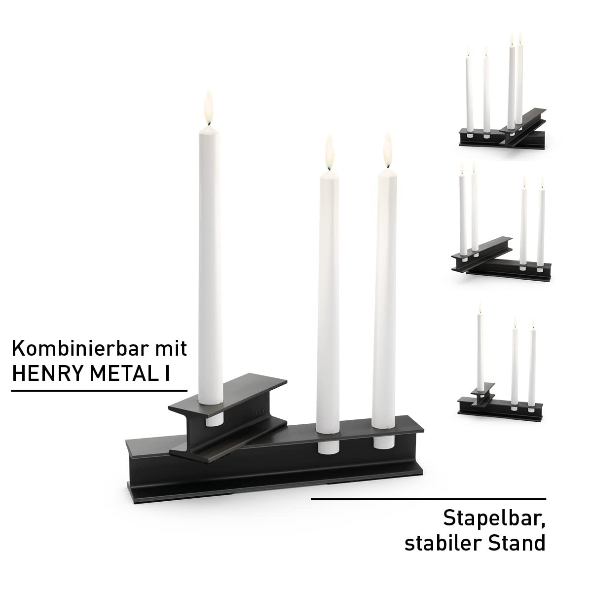 hf6fats-henry-metal-ii-noir-bougeoir-design-2-bougies-tige image 3