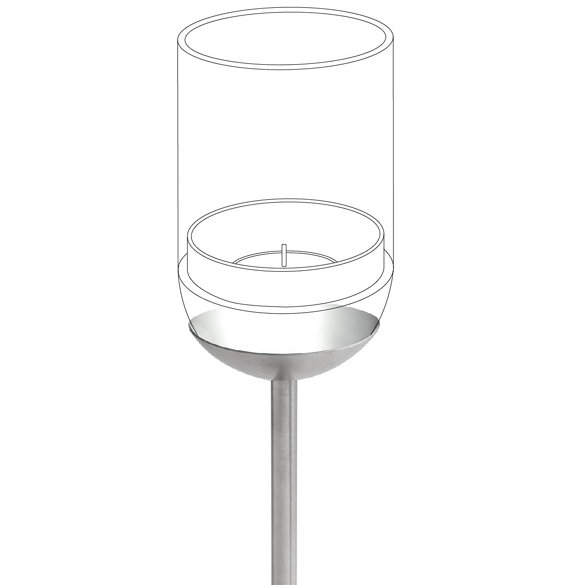 h-fats-gravity-candle-pole-m-t-de-terre-inox-pour-lanterne-gravity-candle image 2
