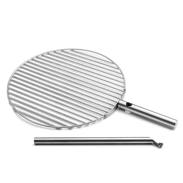 h-fats-triple-grille-45-ronde-inox-r-glable-pour-foyer image 1
