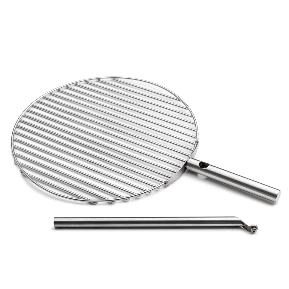 h-fats-triple-grille-45-ronde-inox-r-glable-pour-foyer image 1