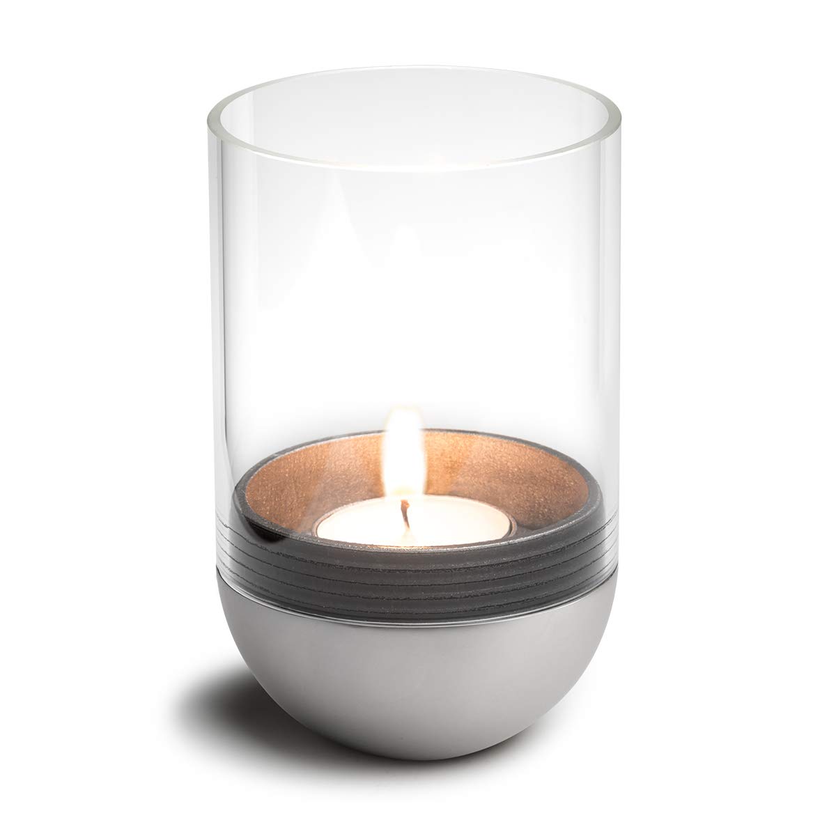 h-fats-gravity-candle-argent-lanterne-bougeoir-basculante-pour-bougie-chauffe-pl image 1