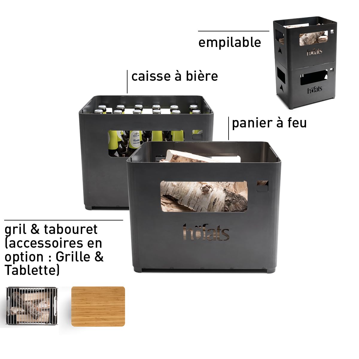 h-fats-beer-box-brasero-noir-caisse-bi-re-panier-feu-gril-et-tabouret-acier-cort image 5