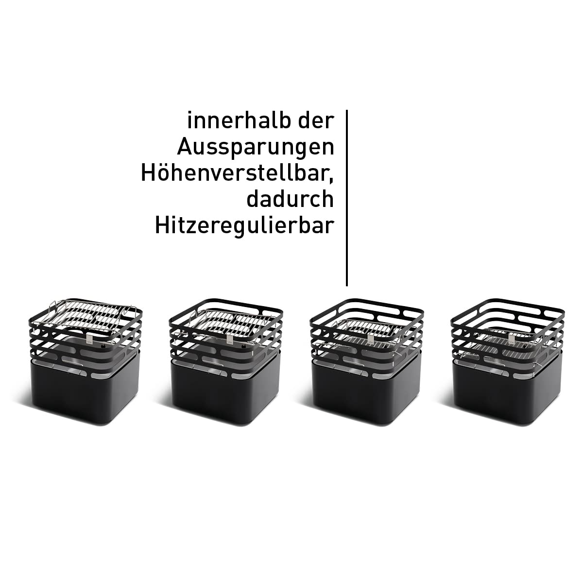 h-fats-cube-grill-grille-barbecue-inox-carr-e-r-glable-en-hauteur image 3