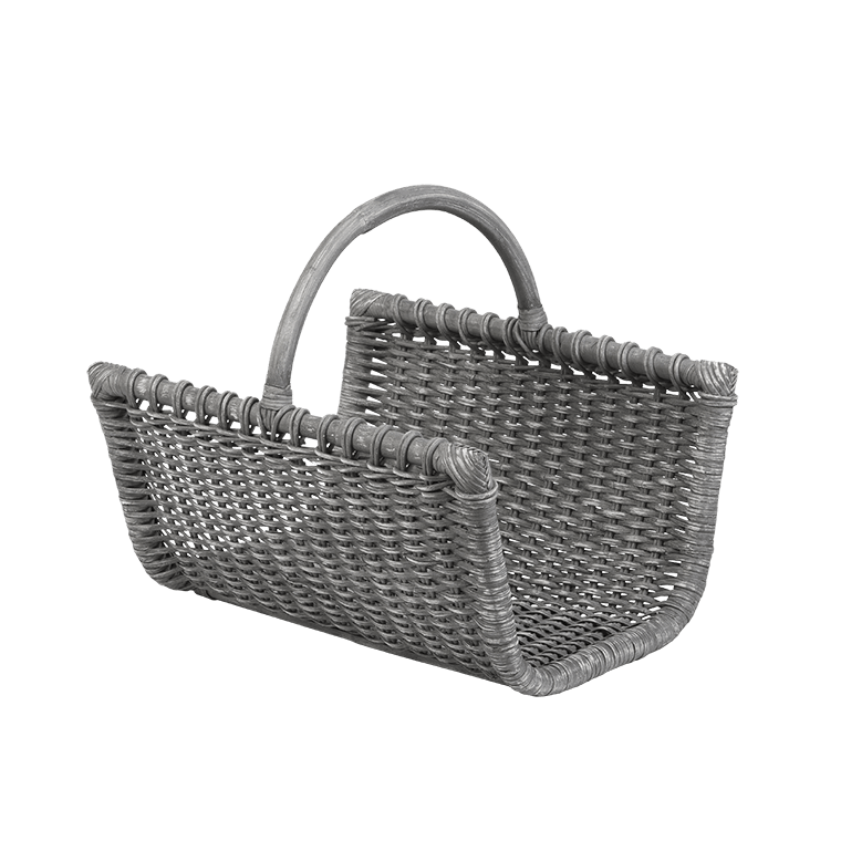 dixneuf-java-corbeille-e0-bois-rotin-gris-patin0e9-10-b0fbches-50-cm image 2