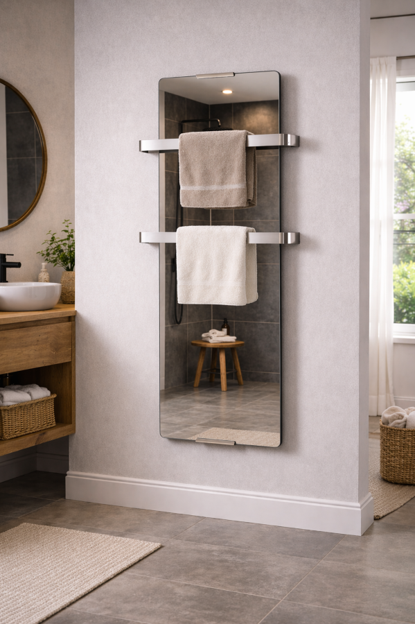 chemin-arte-volcano-radiateur-s-che-serviette-miroir-900w-100-cm image 1