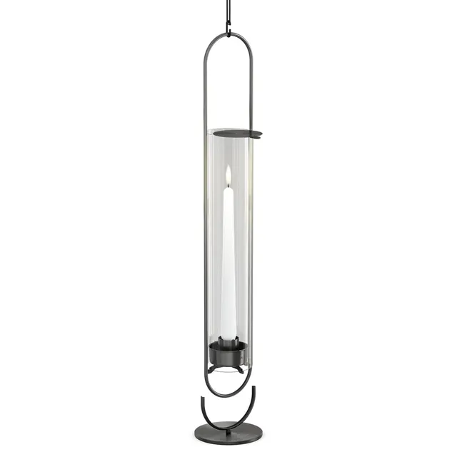 hf6fats-oval-candle-55-noir-bougeoir-e0-poser-ou-suspendre image 1