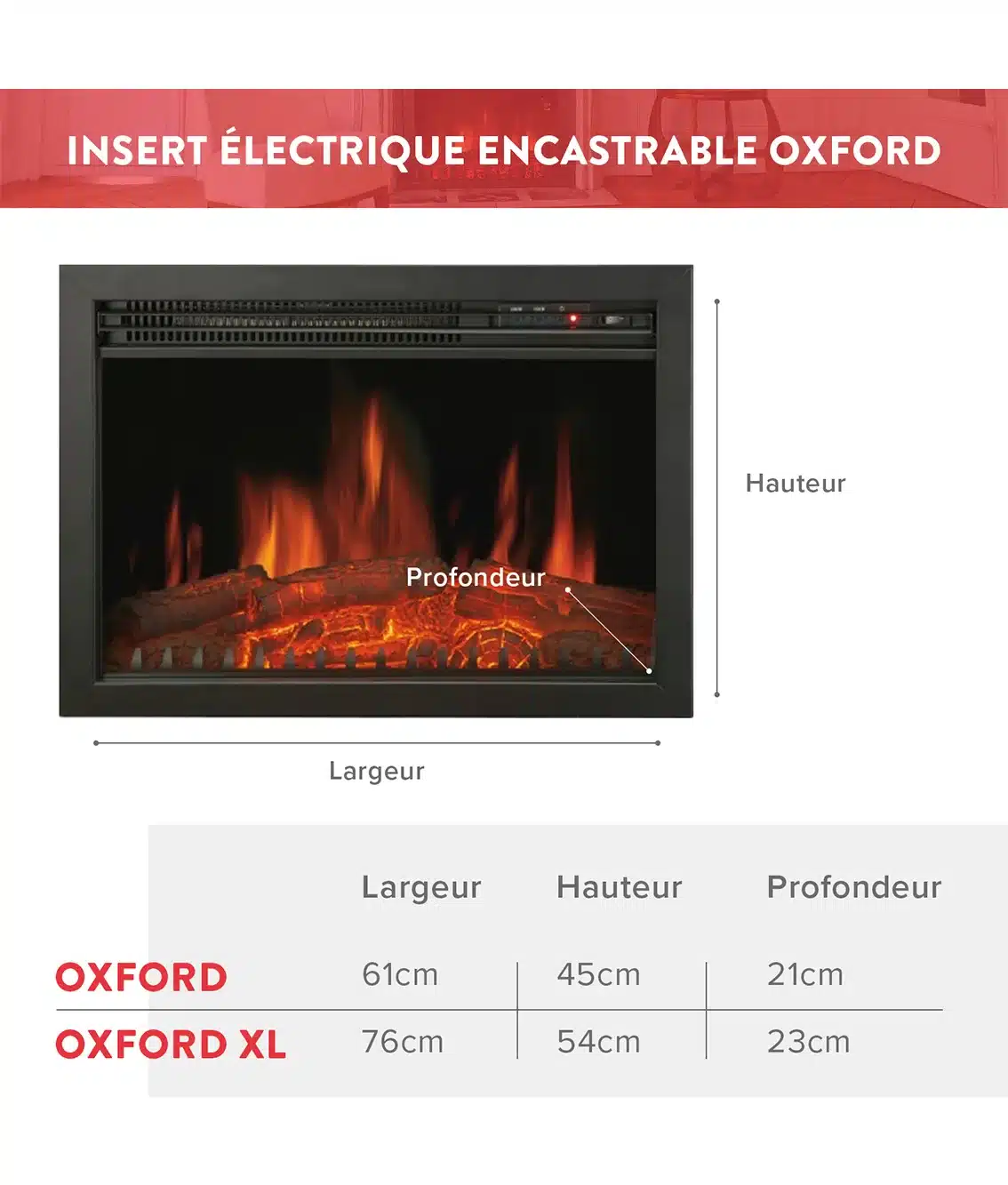 chemin-arte-oxford-61-cm-chemin-e-lectrique-encastrable image 7
