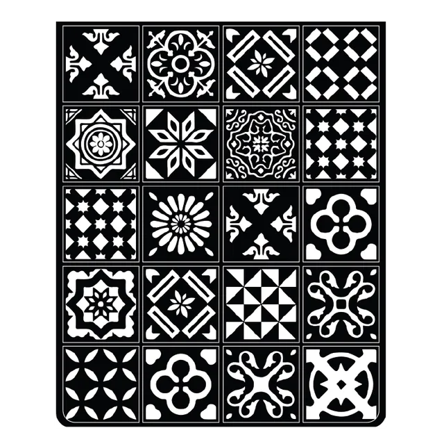 dixneuf-carro-plaque-de-sol-acier-81-5-x-81-5-cm-motifs-blancs image 1