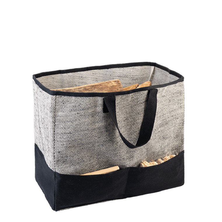 dixneuf-tweedy-sac-b-ches-chevron-12-b-ches-40-cm-avec-poches image 1