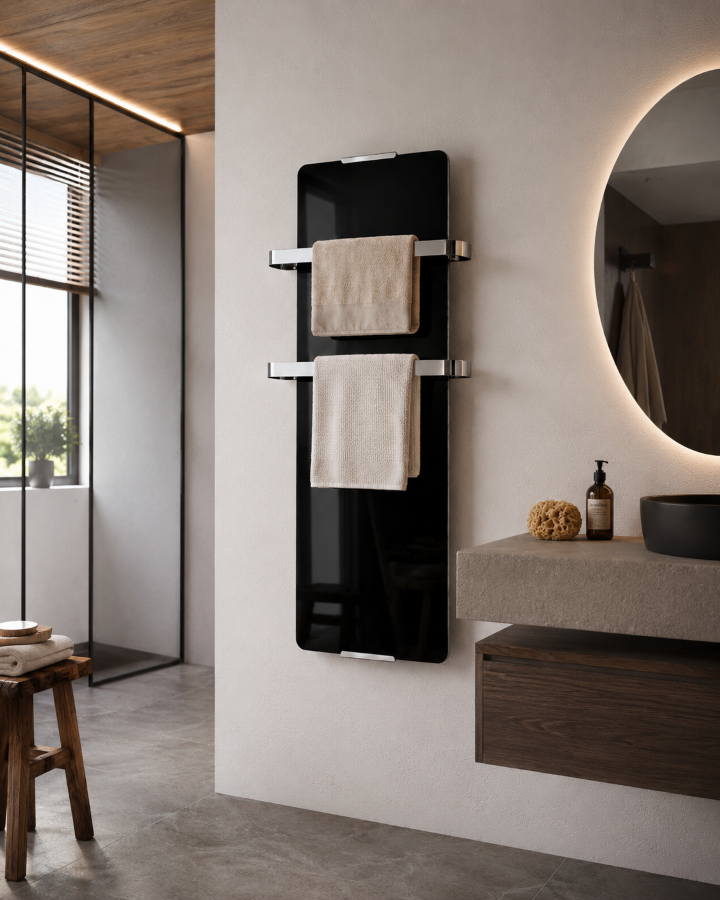 chemin-arte-volcano-radiateur-se8che-serviettes-noir-1200w-120-cm image 4