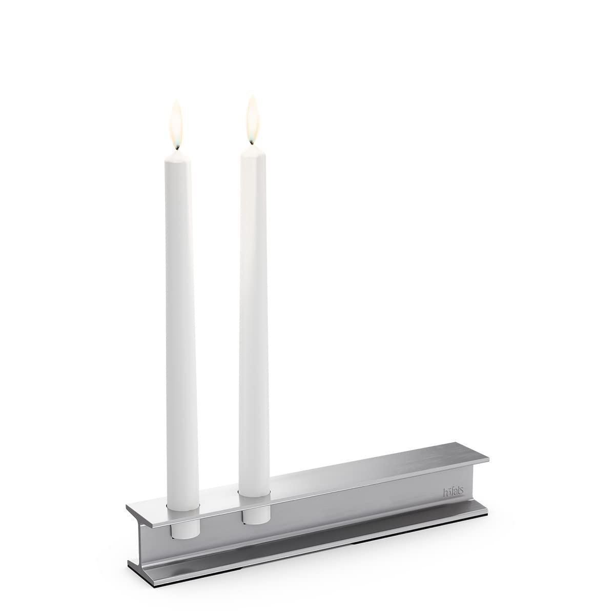 hf6fats-henry-metal-ii-noir-bougeoir-design-2-bougies-tige image 7