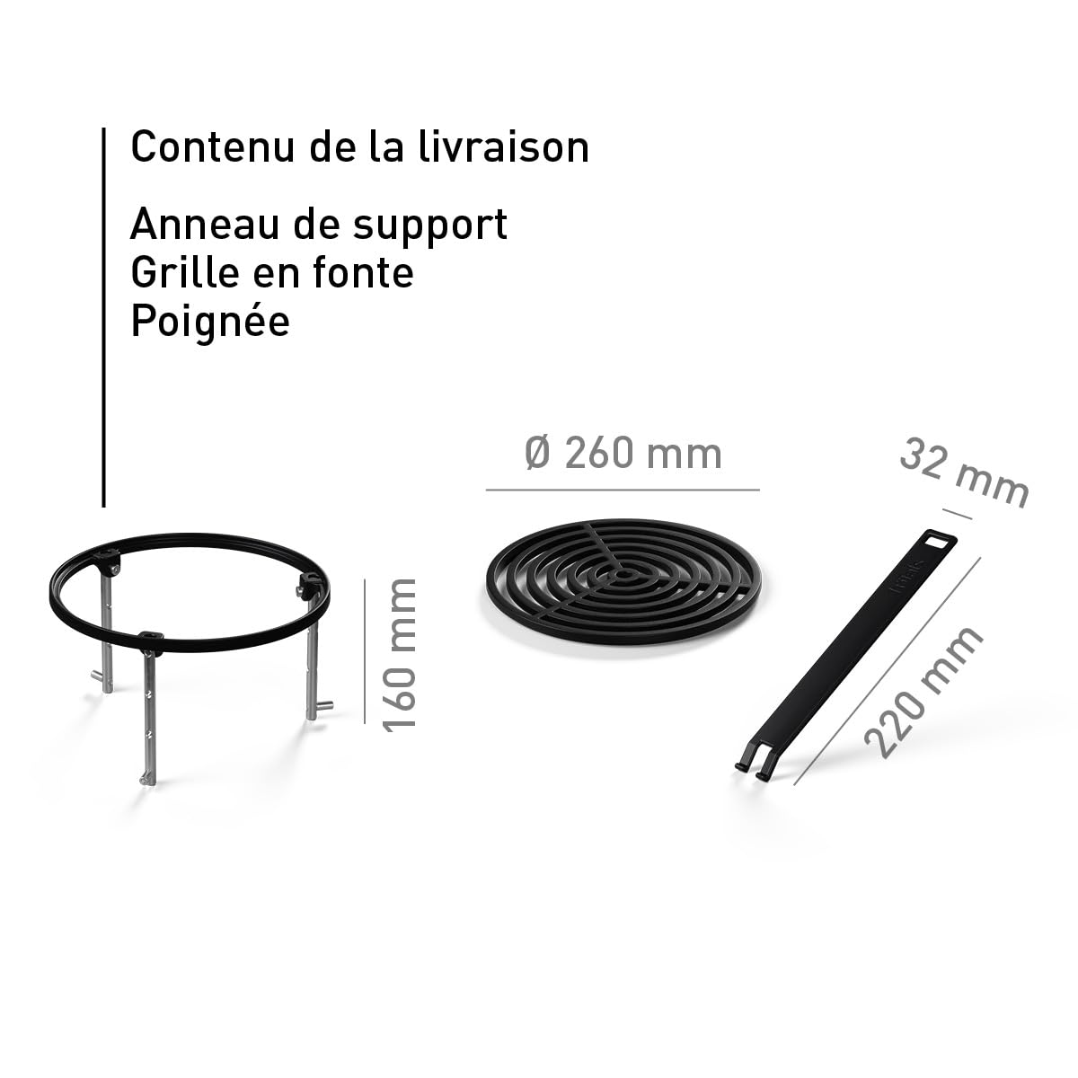 hf6fats-bowl-57-sear-grate-grille-en-fonte-c9maille9e image 2
