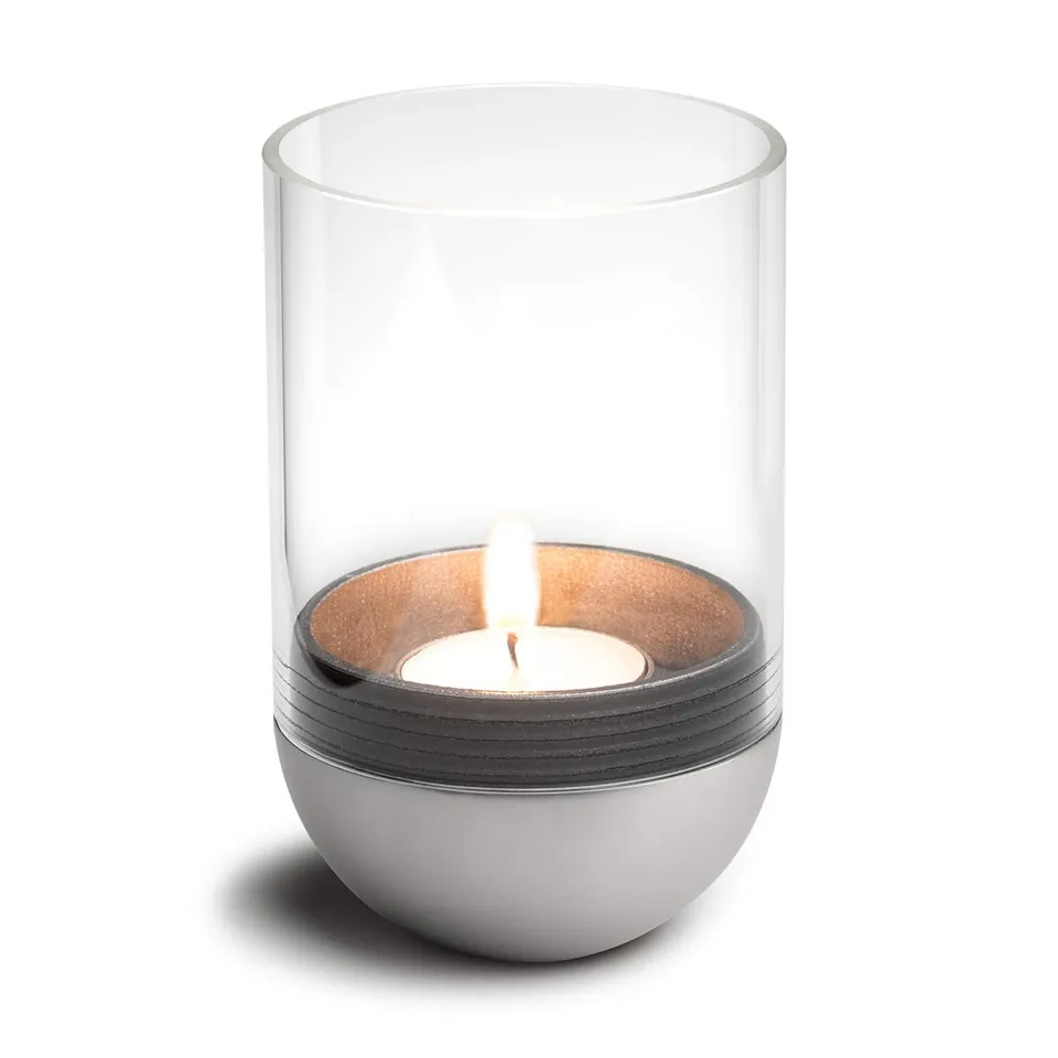 h-fats-gravity-candle-argent-lanterne-bougeoir-basculante-pour-bougie-chauffe-pl image 1