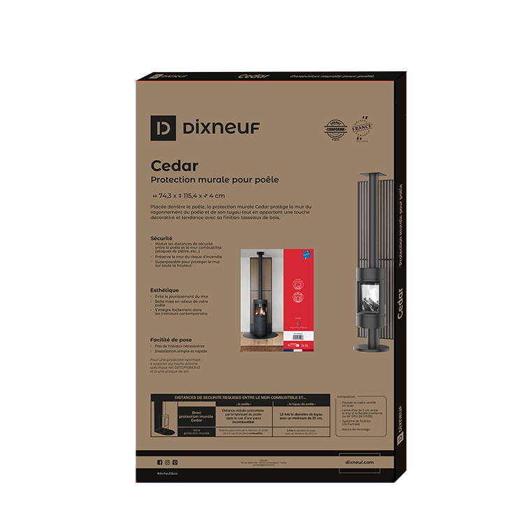 dixneuf-cedar-protection-murale-acier-effet-tasseaux-de-bois image 4