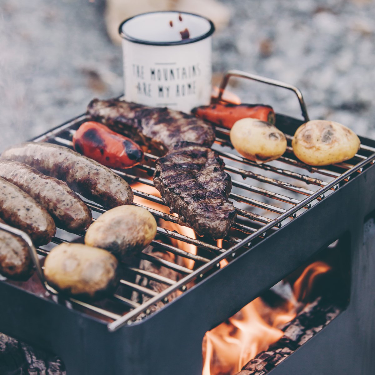 h-fats-beer-box-gril-grille-barbecue-inox-carr-e-pour-panier-feu-beer-box image 4
