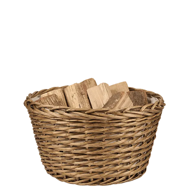 dixneuf-louison-panier-b-ches-et-granul-s-osier-avec-tissu image 1