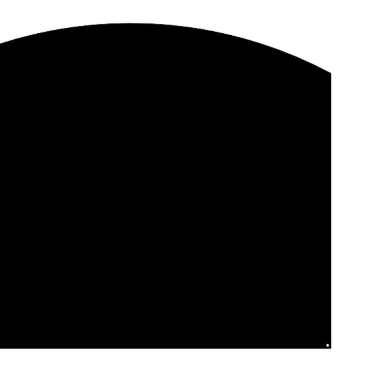 dixneuf-arrondie-plaque-de-sol-acier-100-x-80-cm image 2