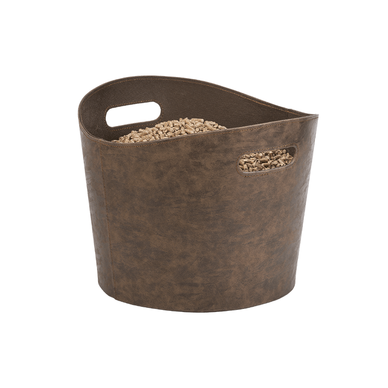 dixneuf-gamma-panier-b-ches-et-corbeille-pellets-simili-marron-patin image 2