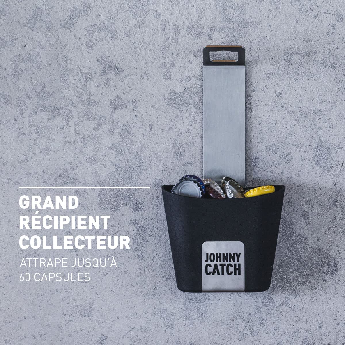 h-fats-johnny-catch-d-capsuleur-mural-avec-r-cipient-collecteur-jusqu-60-capsule image 3