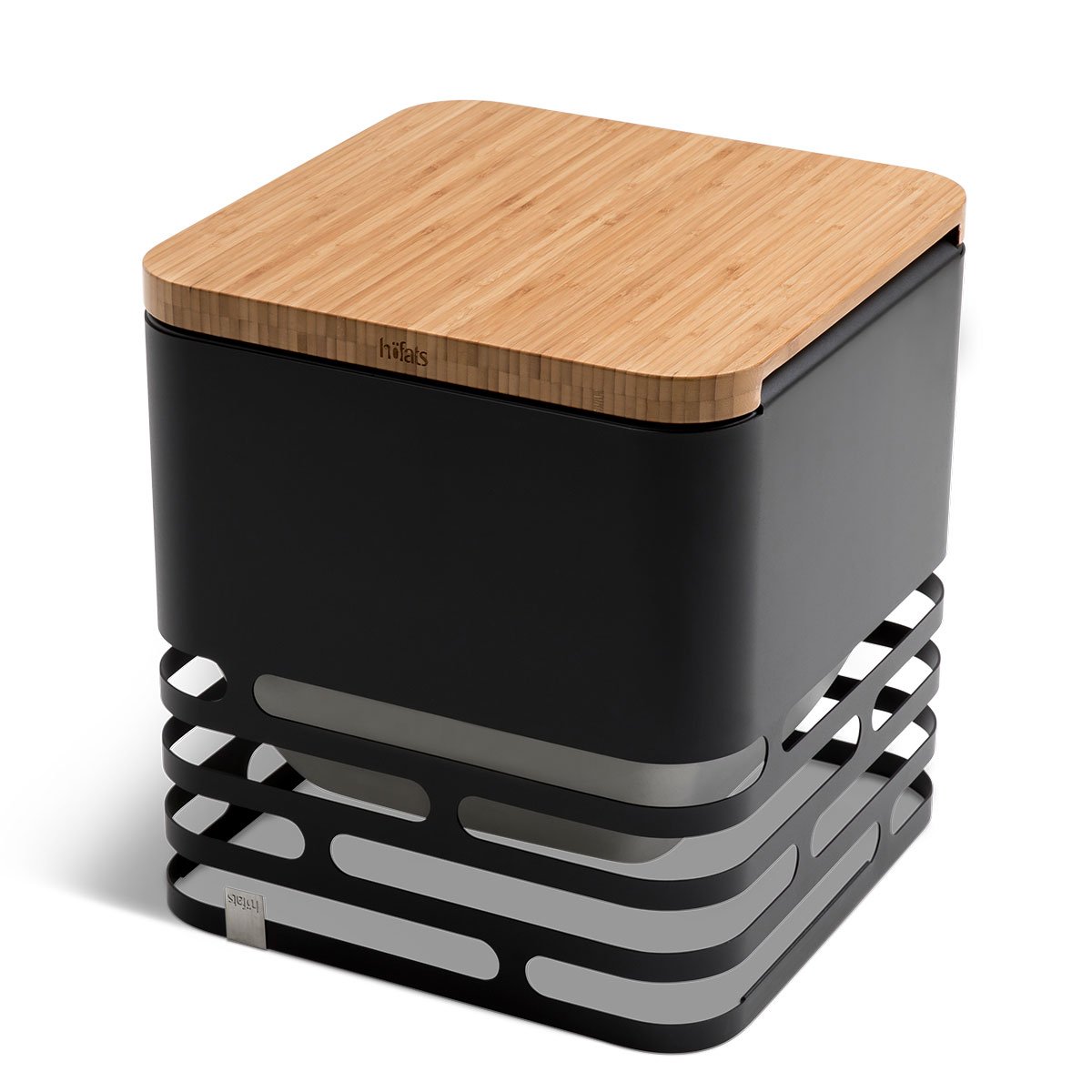 h-fats-cube-planche-d-appui-bambou-massif-laqu-pour-tabouret-table image 2