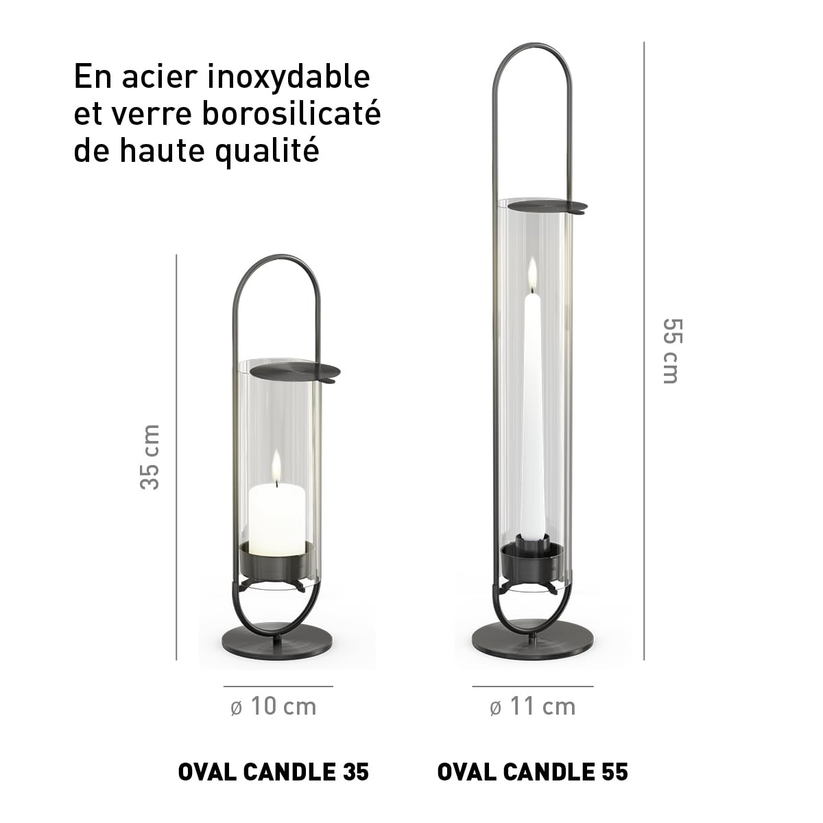 hf6fats-oval-candle-55-noir-bougeoir-e0-poser-ou-suspendre image 2