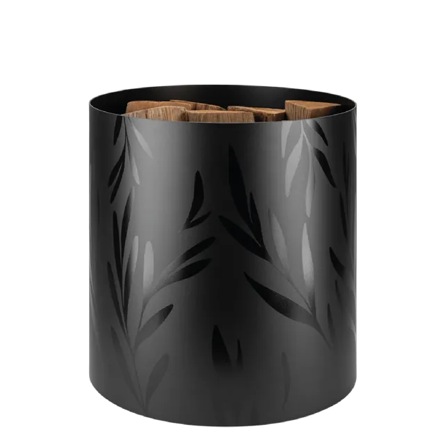 dixneuf-olympe-range-b-ches-cylindrique-roulettes-motifs-rameaux-d-olivier image 1