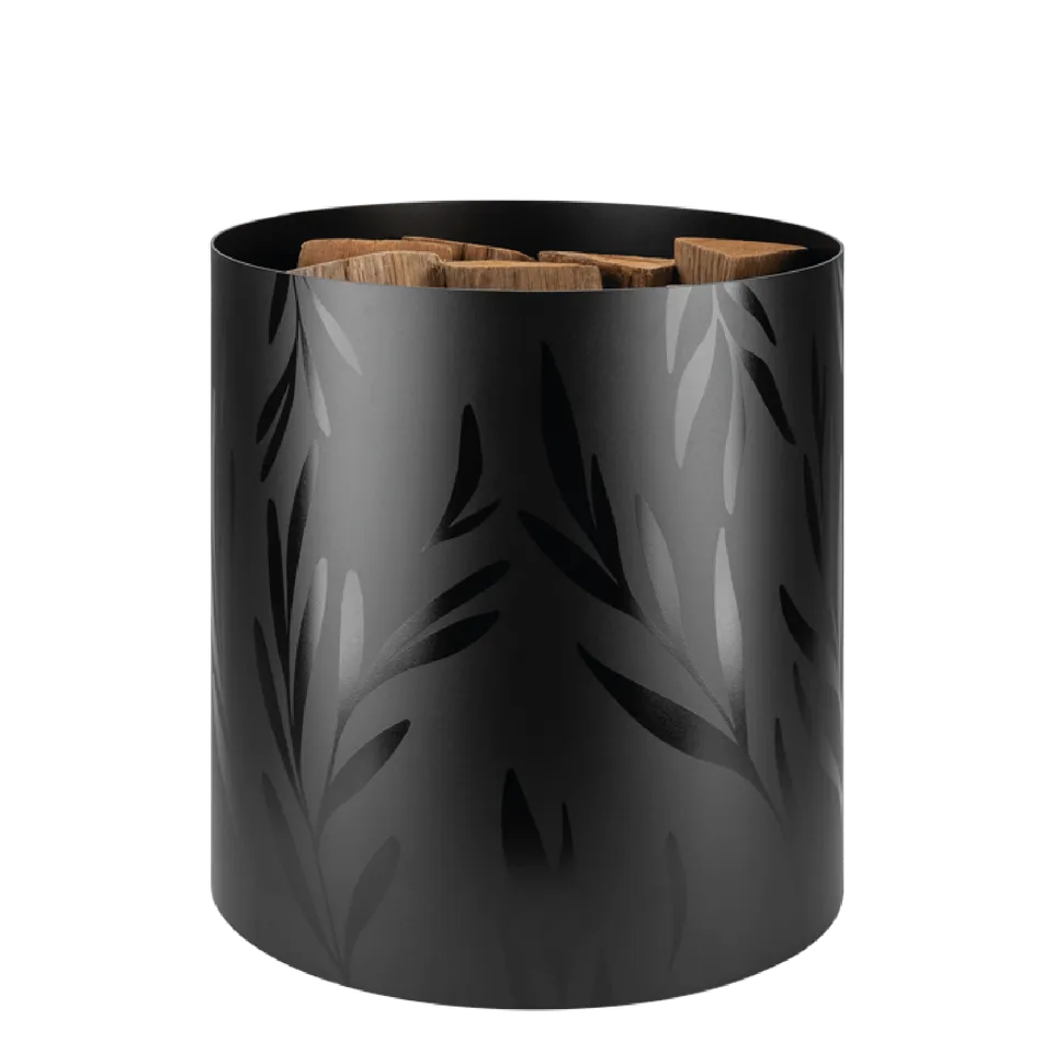 dixneuf-olympe-range-b-ches-cylindrique-roulettes-motifs-rameaux-d-olivier image 1