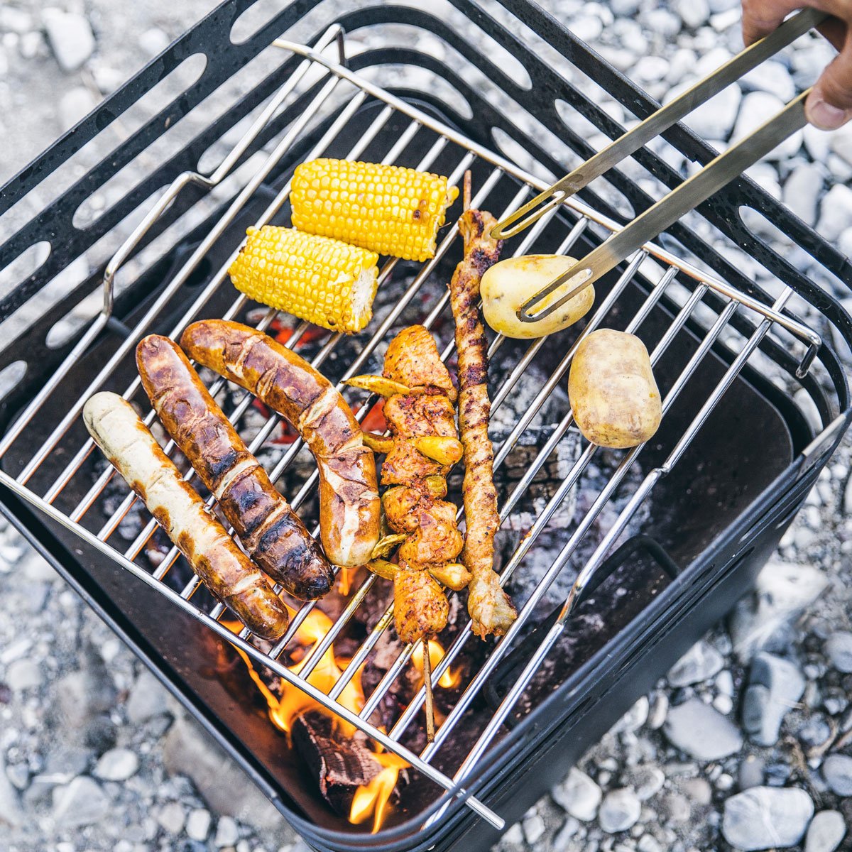 h-fats-cube-grill-grille-barbecue-inox-carr-e-r-glable-en-hauteur image 4