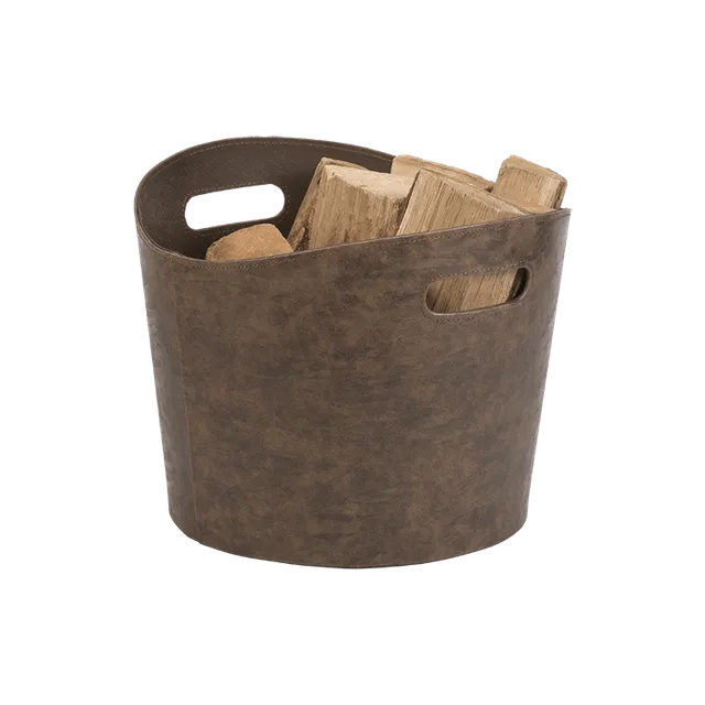 dixneuf-gamma-panier-b-ches-et-corbeille-pellets-simili-marron-patin image 1
