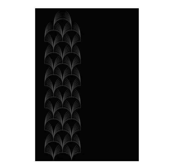 dixneuf-op-ra-protection-murale-acier-noir-givr-motifs-art-d-co image 1