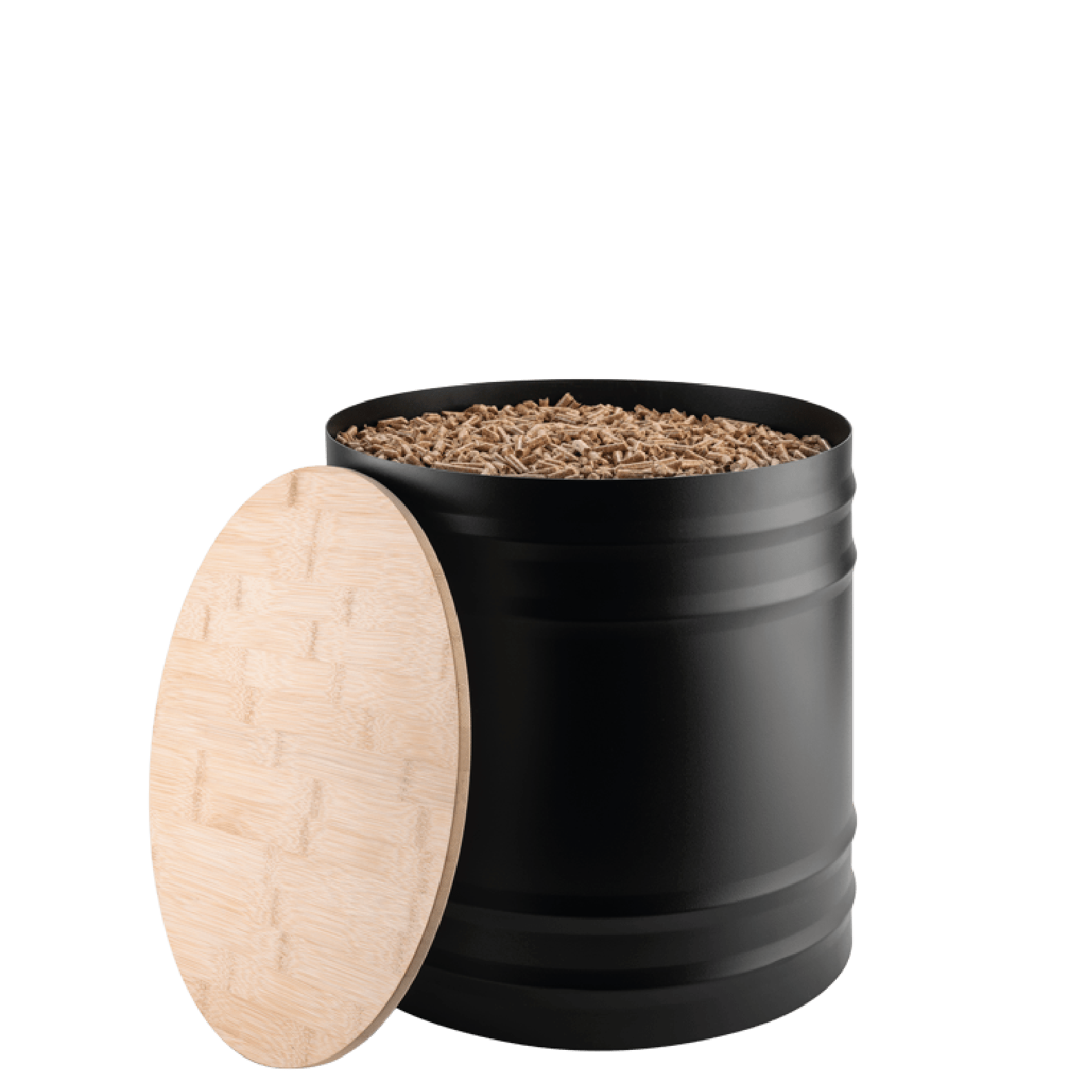 dixneuf-arizona-r-serve-granul-s-acier-15-kg-couvercle-bambou image 1