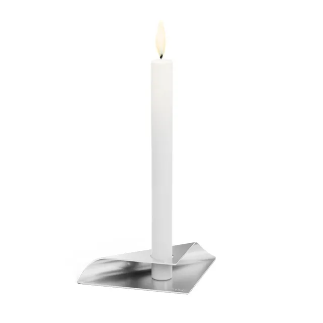 h-fats-square-candle-bougeoir-inox-17-x-11-x-2-5-cm-bougies-tige image 1