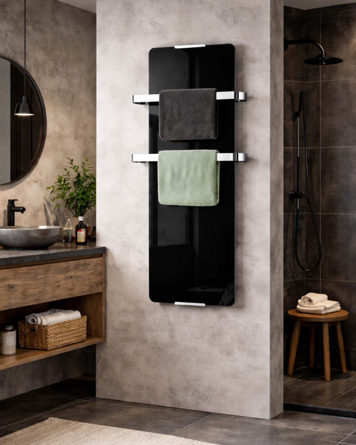 chemin-arte-volcano-radiateur-se8che-serviettes-noir-1200w-120-cm image 3